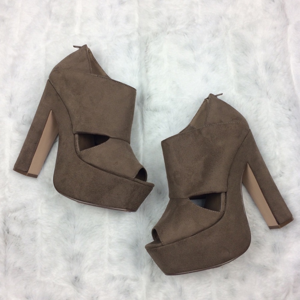 Charlotte Russe Peep Toe Heels